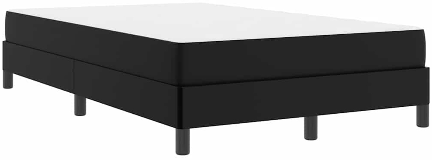 vidaXL Bettrahmen mit Matratze Schwarz 120 x 200 cm Stoff 3398623 Bild 1