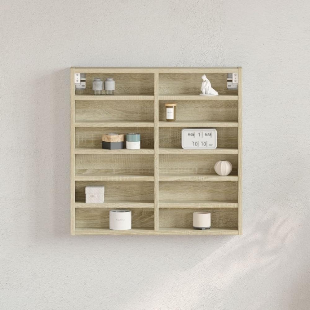 vidaXL Vitrinenschrank Sonoma-Eiche 60x8,5x58 cm Holzwerkstoff 847963 Bild 1