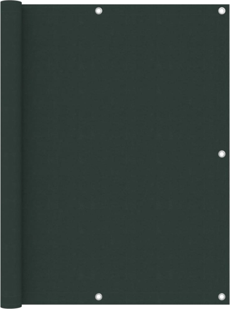vidaXL Balkon-Sichtschutz Dunkelgrün 120x400 cm Oxford-Gewebe 135005 Bild 1