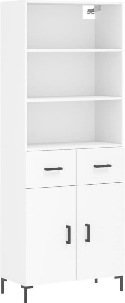 vidaXL Highboard Weiß 69,5x34x180 cm Holzwerkstoff 3200513 Bild 1
