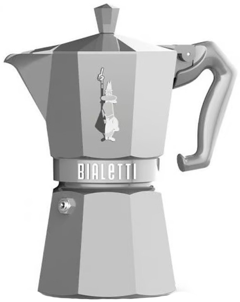 Bialetti Espressokocher Moka Exclusive 6 Tassen silber Bild 1