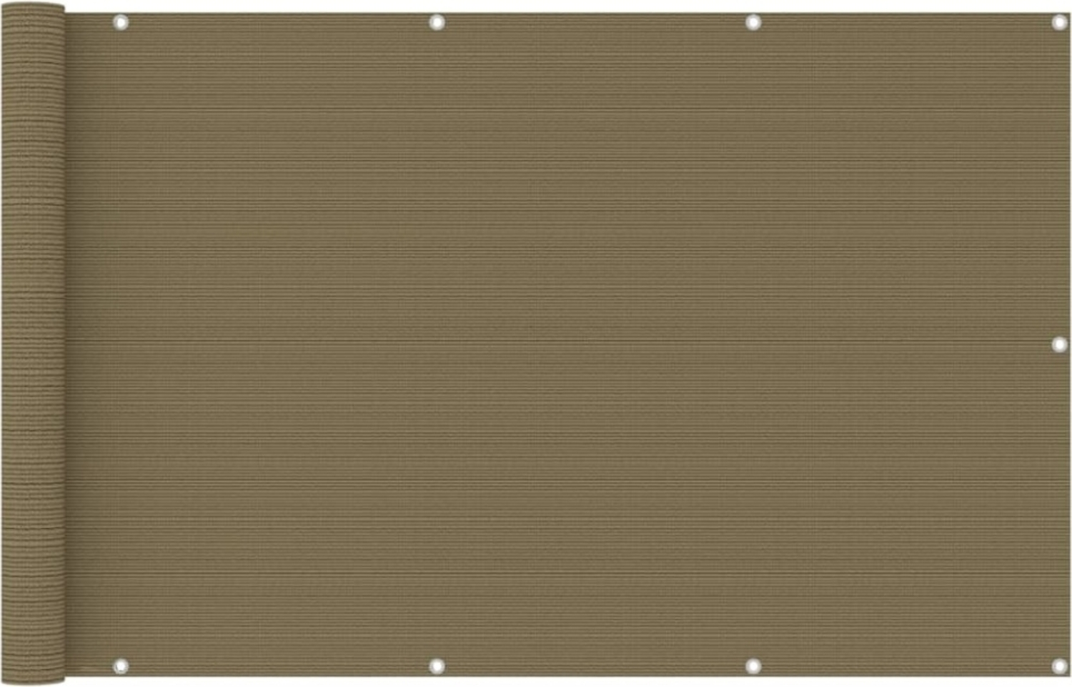 vidaXL Balkon-Sichtschutz Taupe 120x400 cm HDPE 310965 Bild 1