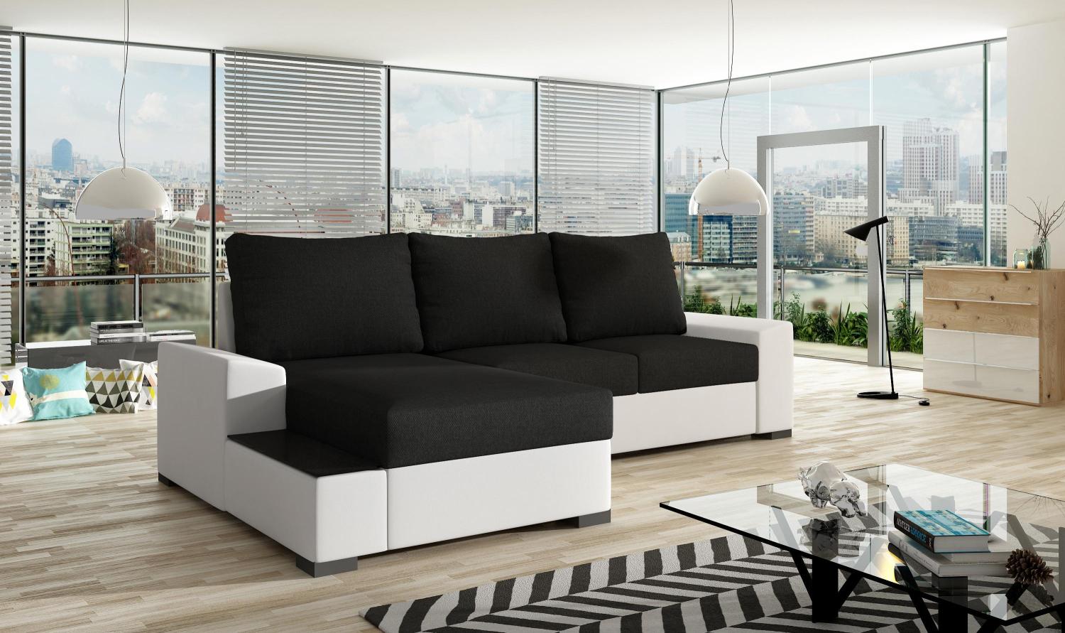 Wohnideebilder Negro Schwarz Ecksofas & Eckcouches Ng38 Bild 1