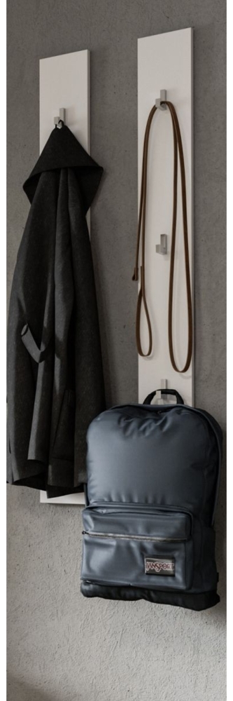 Garderobenpaneel Set SystemX in weiß 115 cm Bild 1