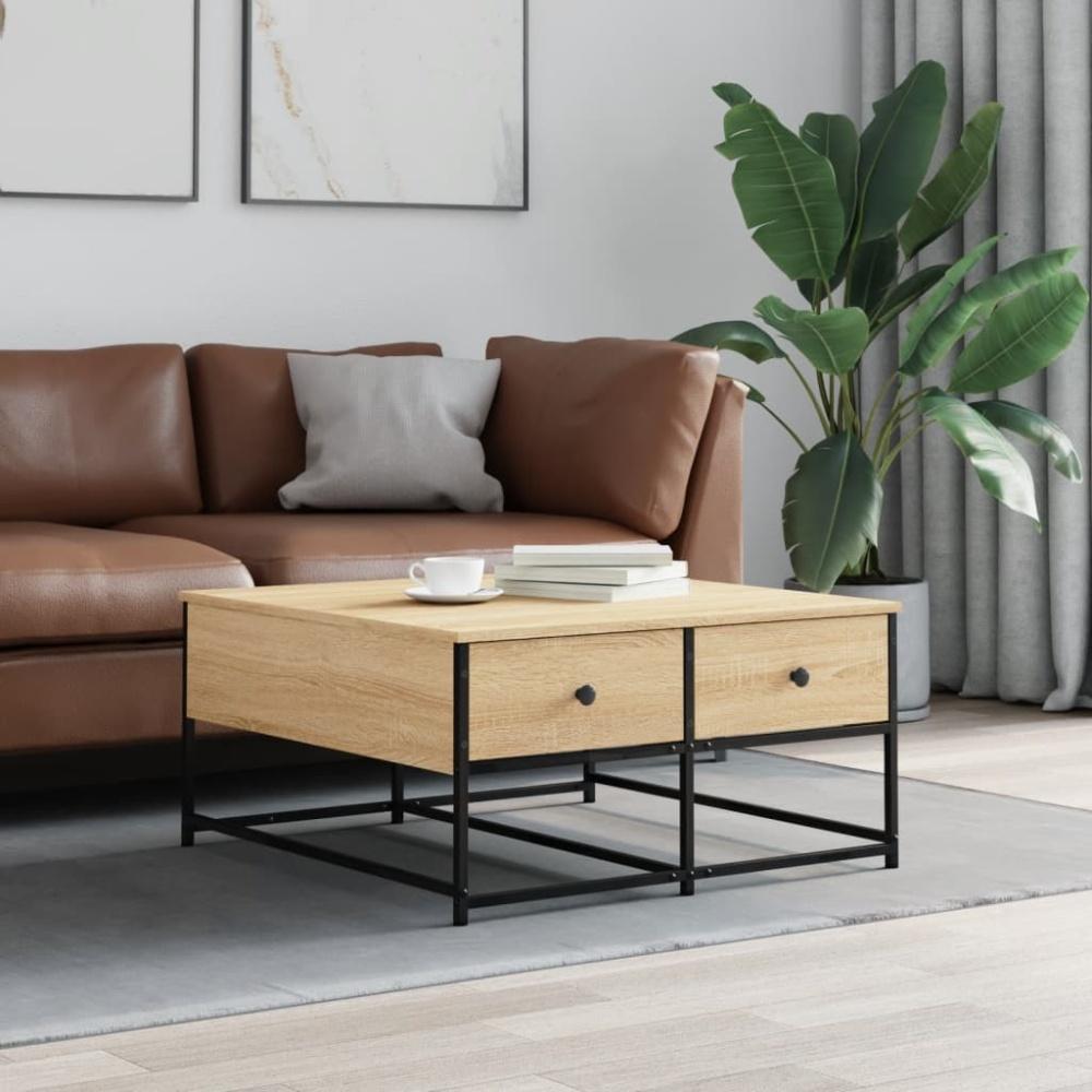 vidaXL Couchtisch Sonoma-Eiche 80x80x40 cm Holzwerkstoff 835355 Bild 1