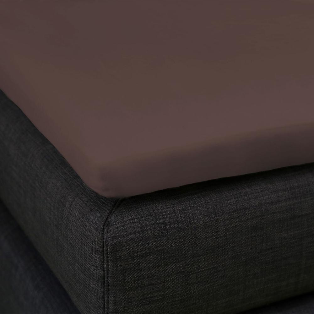 Formesse Bella Donna Topper Spannbetttuch La Piccola | 90x200 cm | mokka Bild 1