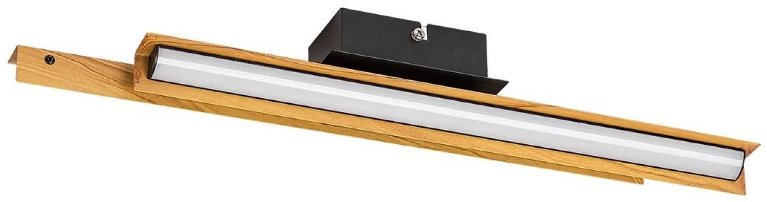 Rabalux 71045 LED Wandleuchte REMIEL 12W Metall mattschwarz, Kunststoff weiß 3000K L:7cm B:49cm H:8cm Bild 1