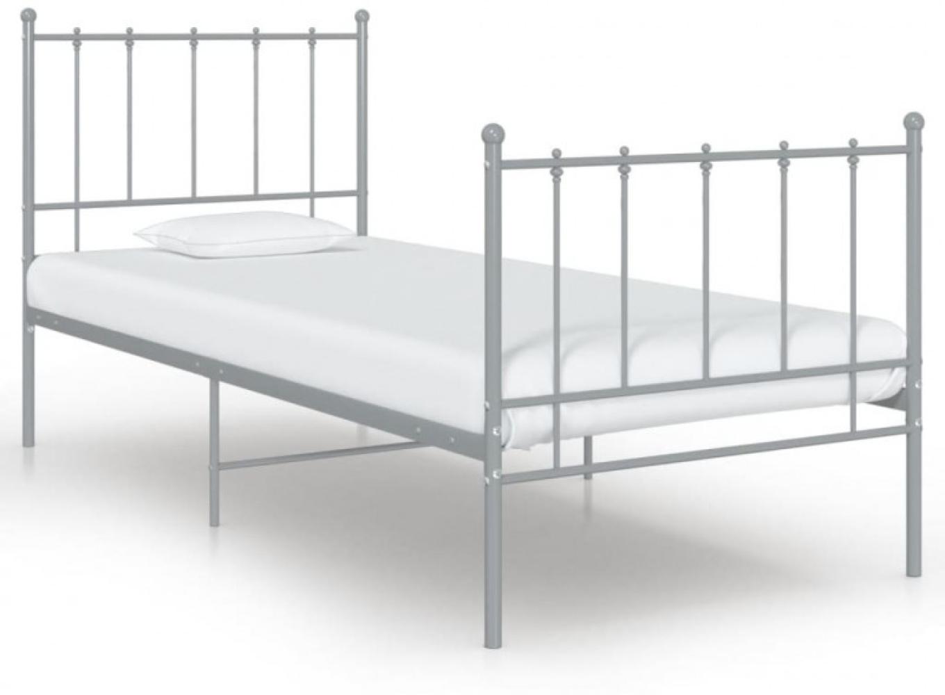 vidaXL Bett Grau Metall 100x200 cm [324951] Bild 1