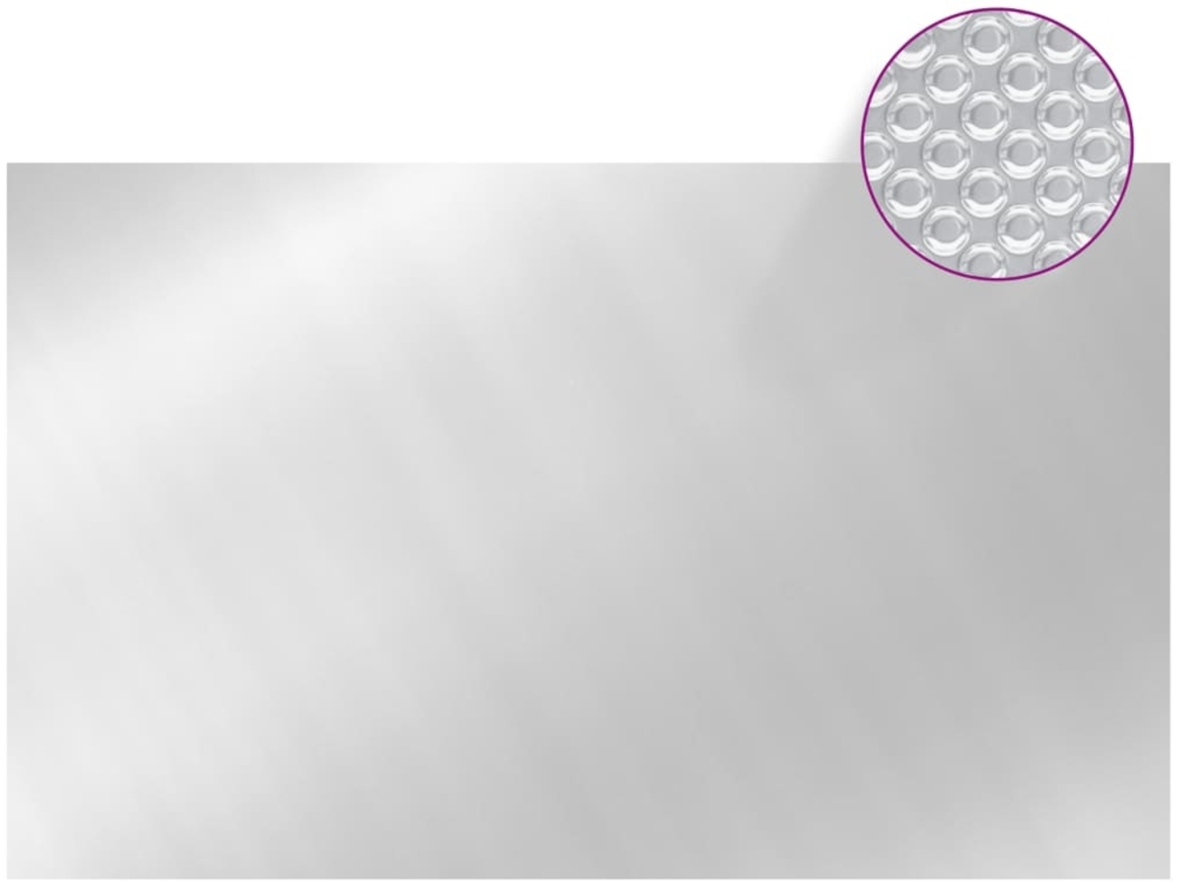 vidaXL Poolabdeckung Silbern 260x160 cm PE 93092 Bild 1