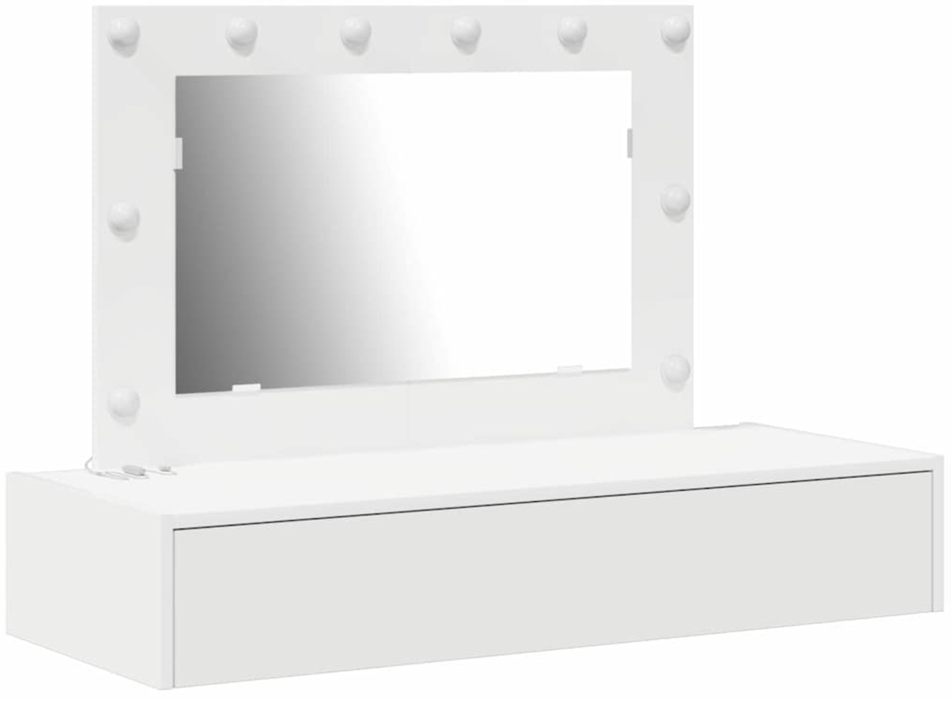 vidaXL Schminktisch mit Schubladen Weiß 100 x 40 x 70 cm Holzwerkstoff 865235 Bild 1