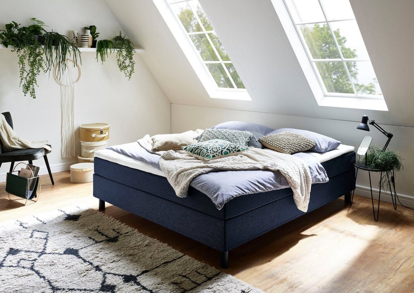 ATLANTIC home collection Boxbett Happy, ohne Kopfteil, mit Topper, wahlweise mit oder ohne Bettwaren Bild 1
