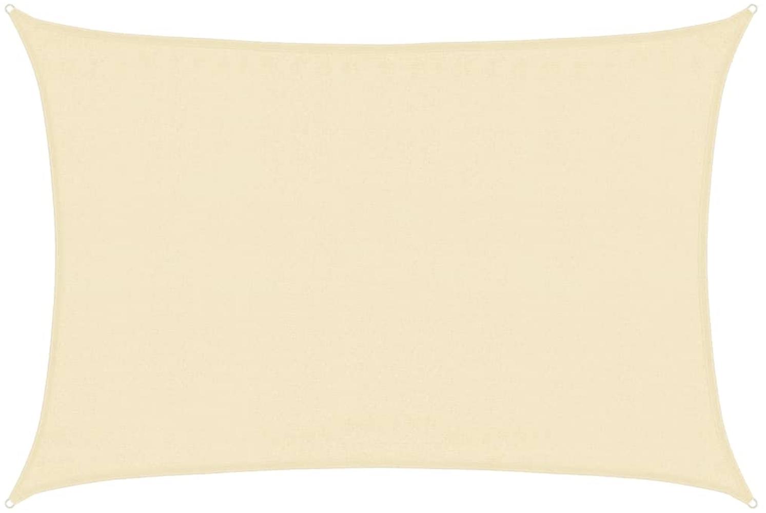 vidaXL Sonnensegel 160 g/m² Creme 3,5x4,5 m HDPE 311186 Bild 1