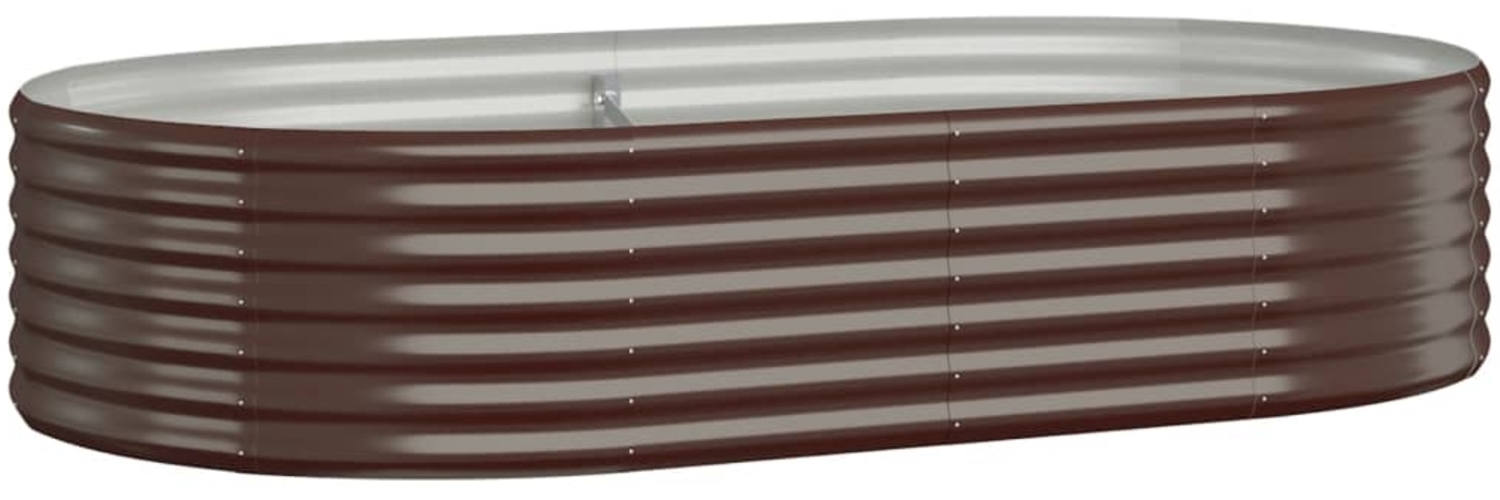 vidaXL Hochbeet Verzinkter Stahl 175x100x36 cm Braun 318990 Bild 1