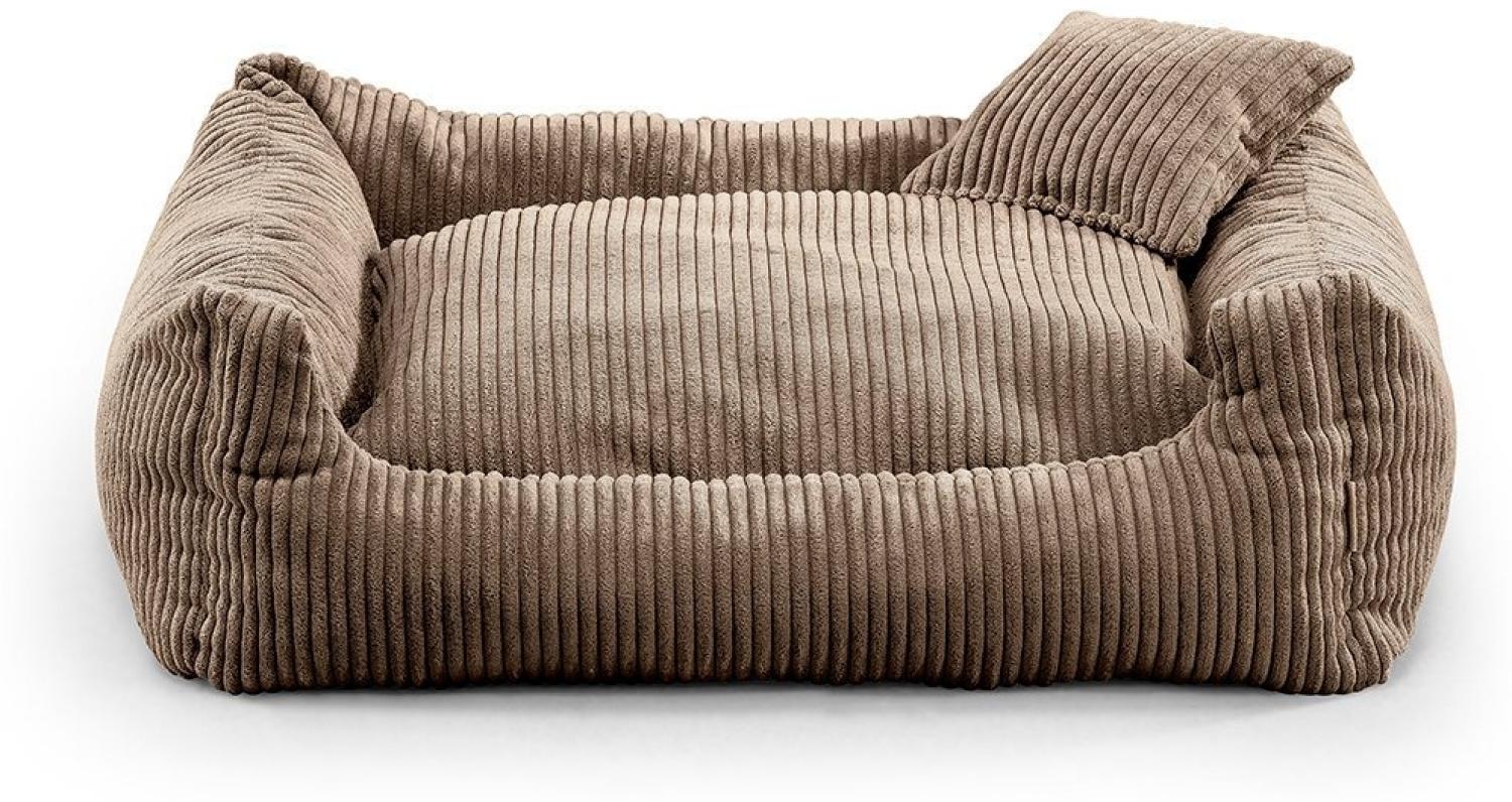 FAVRE Tierbett Soft Stripe Hundebett, Katzenbett, Farb- und Größenwahl, 100&% Polyester Bild 1