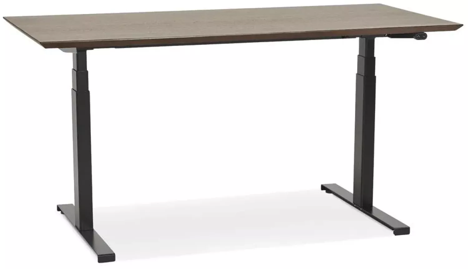 Kokoon Design Schreibtisch Sidebu Holz Wallnuss und Schwarz 150 cm Bild 1