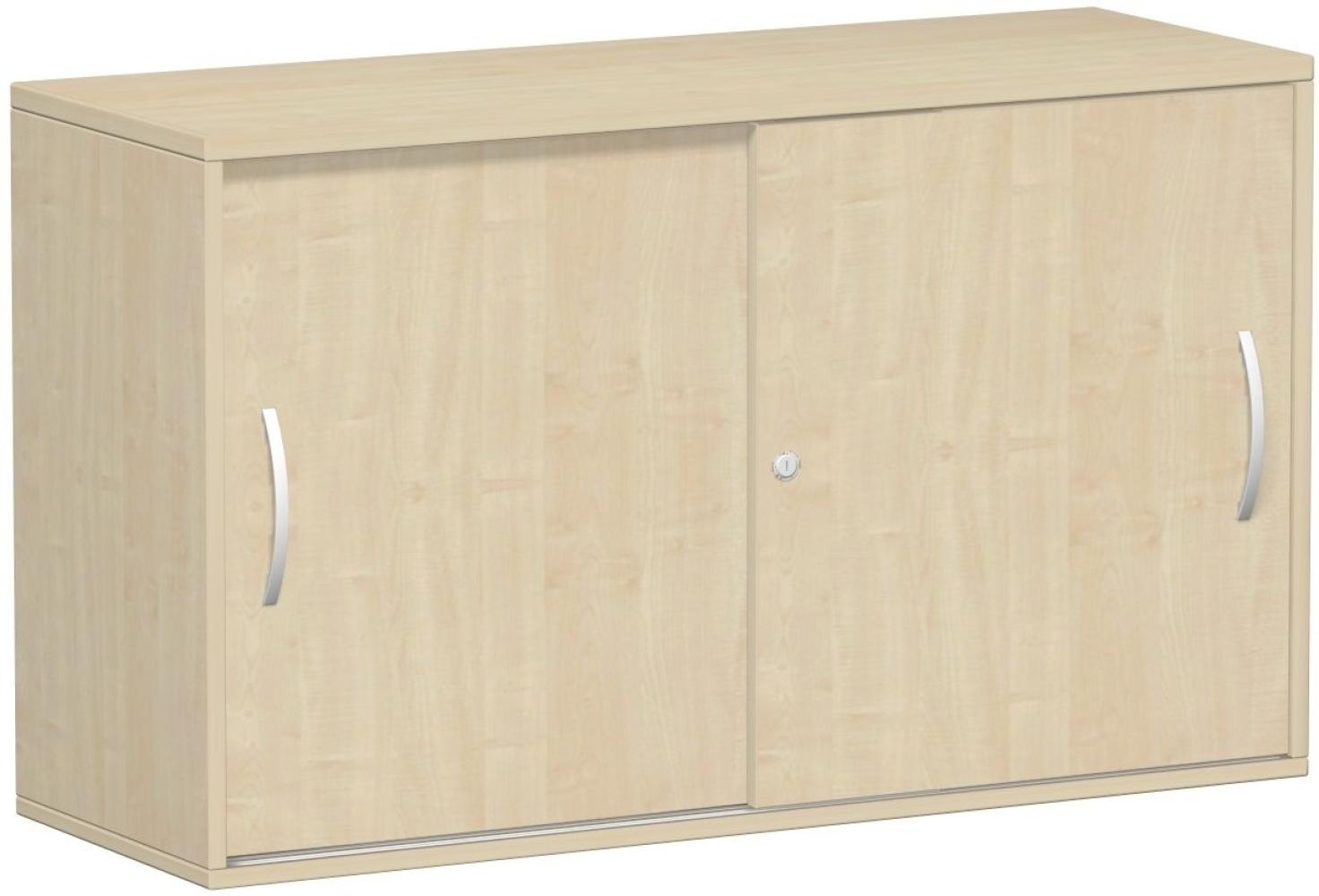 Anstell-Schiebetürenschrank Oberboden 25 mm, 120x42x72cm, Ahorn Ahorn Bild 1