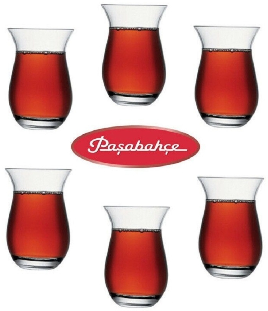 Pasabahce Grosse Türkische Teegläser, Orientalisches Teeglas 6 Stück, Galata 42611 Bild 1