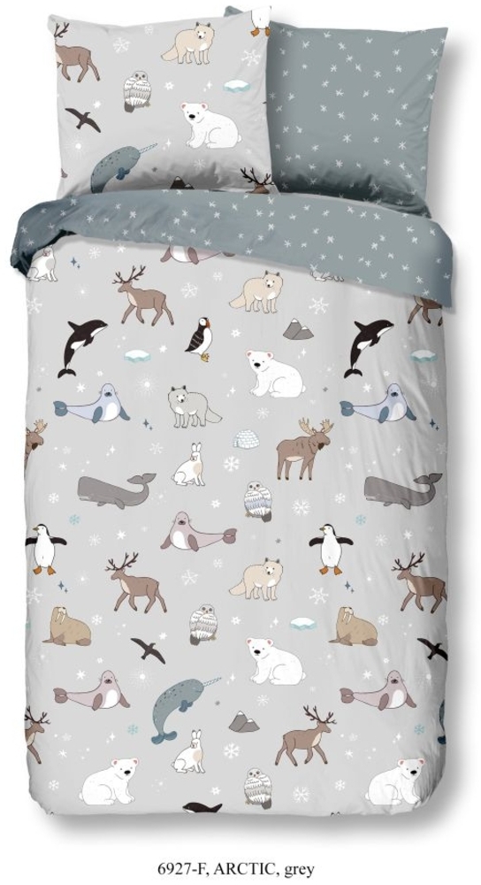 good morning Flanell Bettwäsche 2 teilig Bettbezug 140x220 cm Kopfkissenbezug 60x70 cm Arctic 6927.03.01 Grey Bild 1