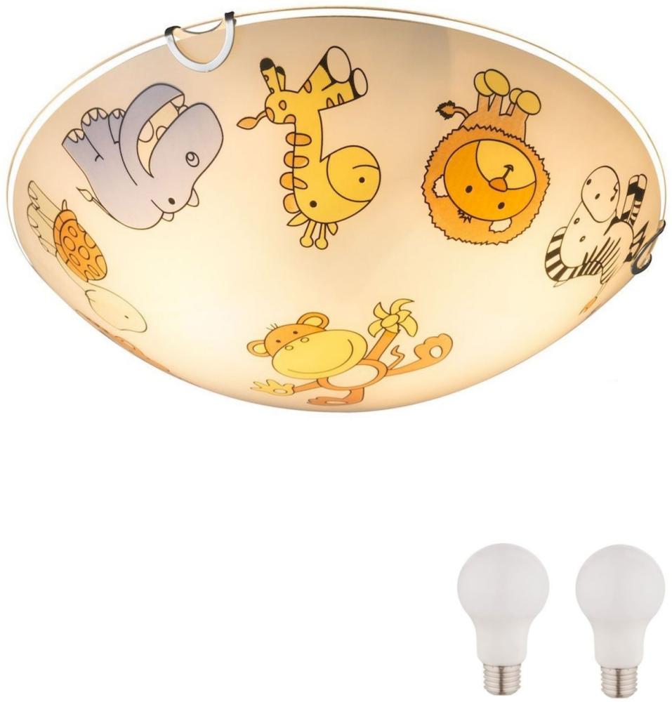 Deckenleuchte Kinderzimmer LED Kinderlampe Tiere Zoo DL1112, Ø 30cm Bild 1