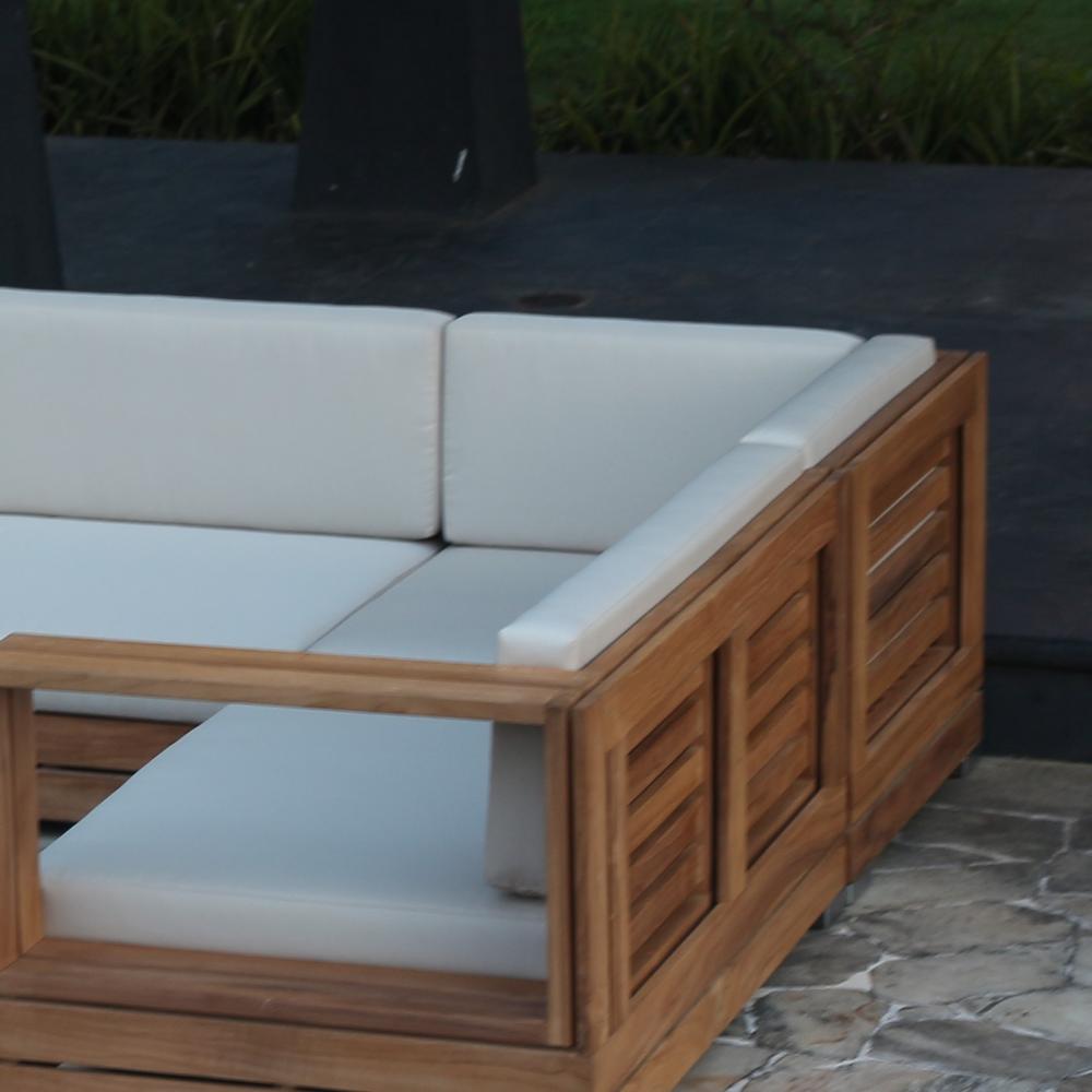 Eckteil Outdoor Gartensofa Korsika aus Teak von Teako Design Bild 1