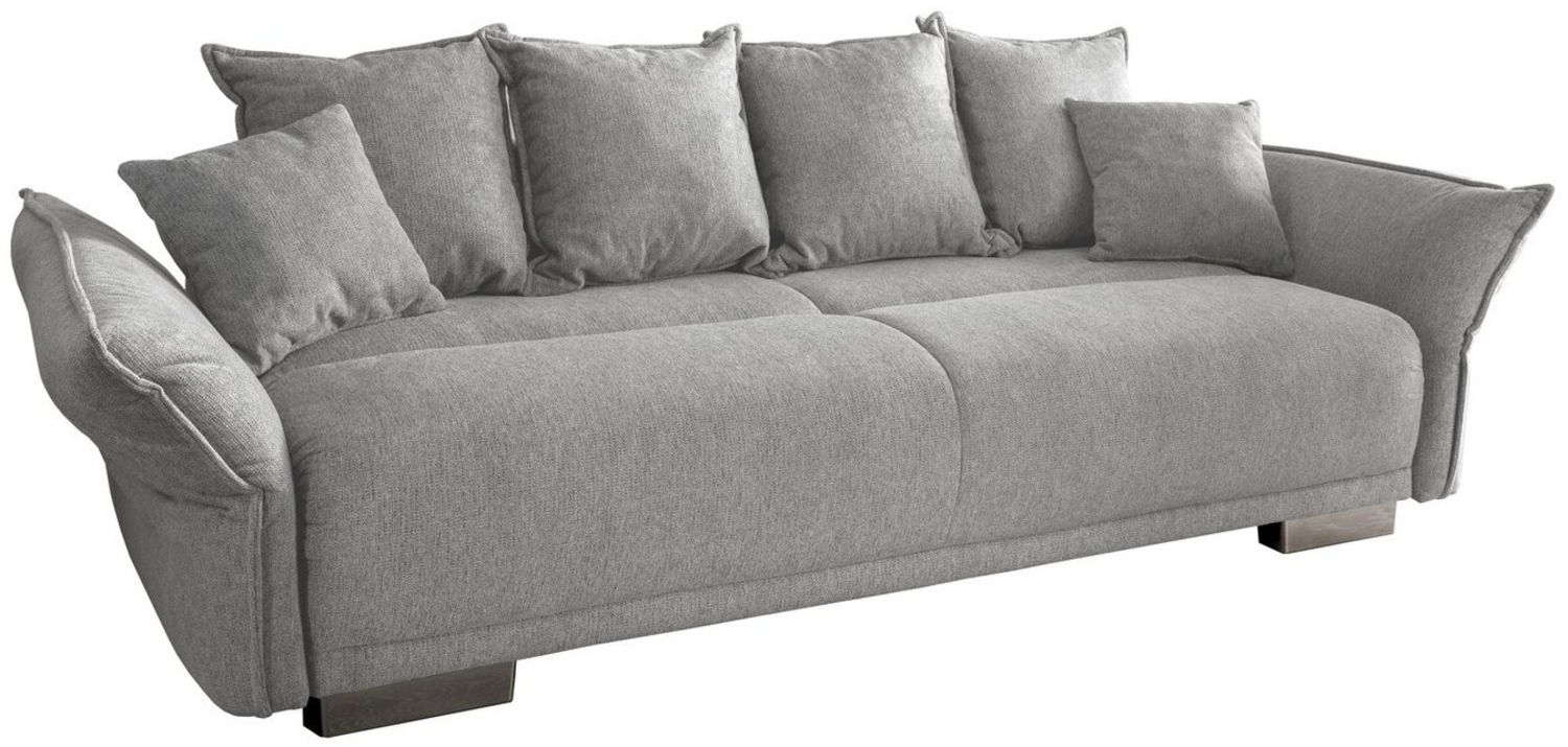 BENFORMATO HOME COLLECTION Big-Sofa PERA, Hellgrau, Stoffbezug, BxHxT 242 x 90 x 131 cm Bild 1