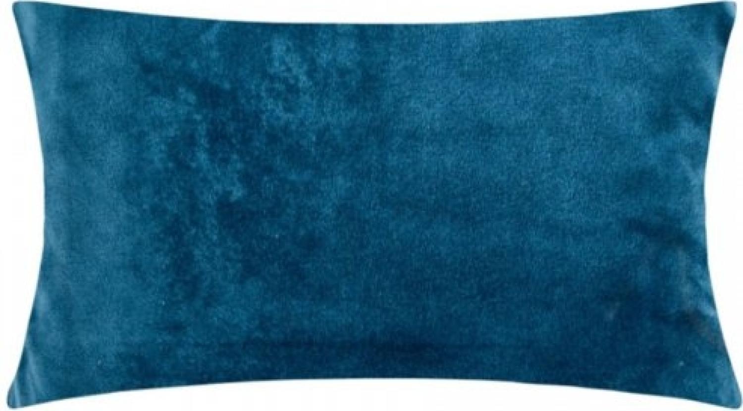 Pad Kissenhülle Samt Smooth Denim Blue (25x50cm) 10424-K65-155 Bild 1