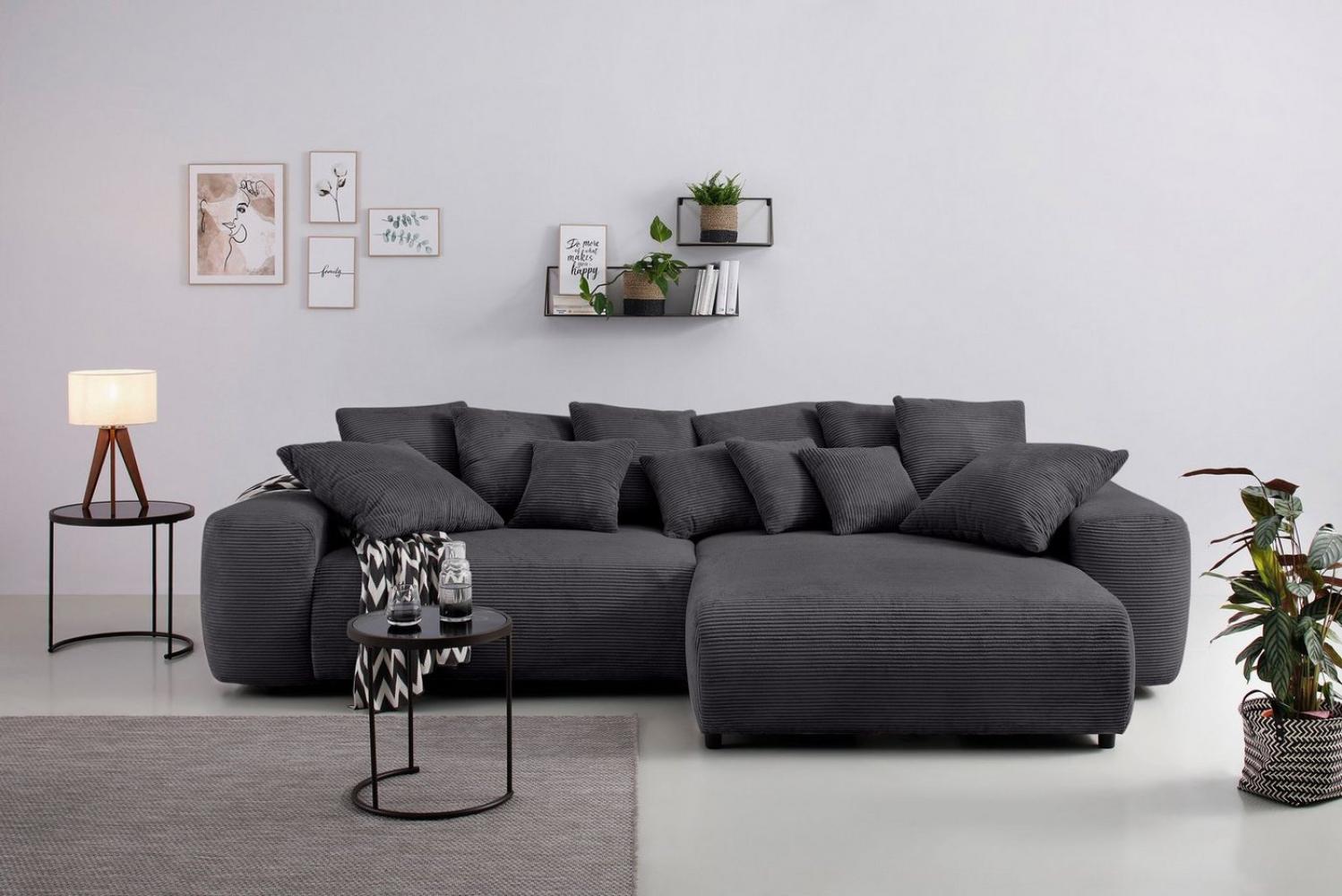 Home affaire Ecksofa Sundance, Dauerschläfer mit EasyBett-Schlaffunktion, Bettkasten und Topper Bild 1