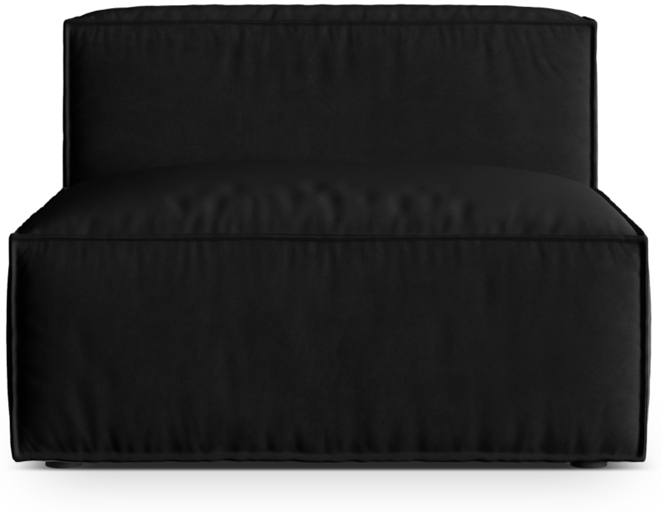 Micadoni Modul Nuria 1-Sitzer Samt Schwarz Bild 1