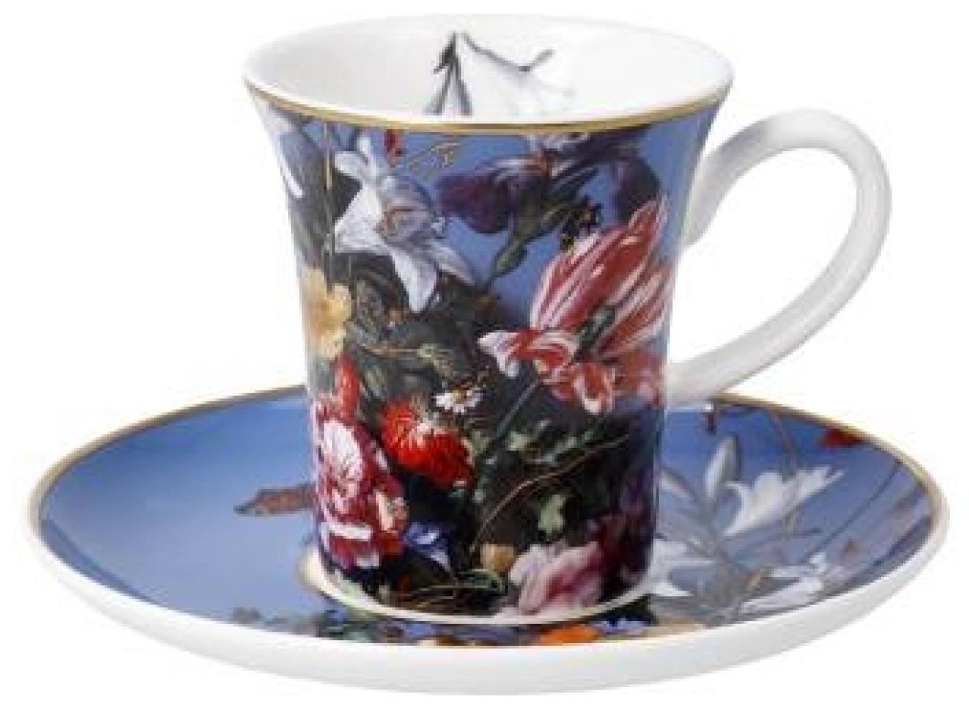 Goebel Espressotasse Jan Davidsz de Heem - Sommerblumen, mit Untertasse, Artis Orbis, Fine Bone China, Bunt, 100 ml, 67061601 Bild 1