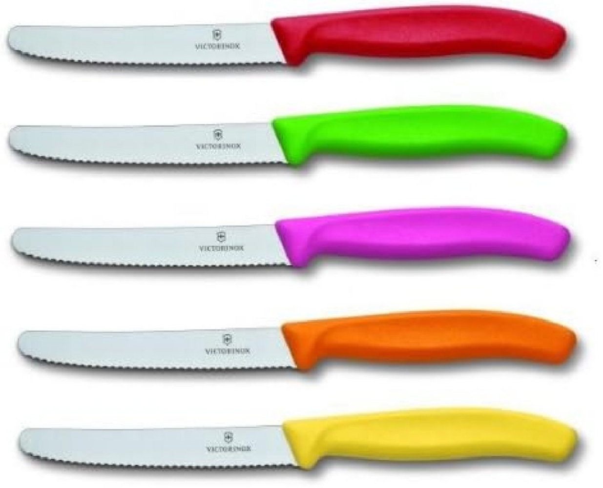 Victorinox Tomatenmesser Swissclassic Rund Well 5er Set Bunt Gemischt, 11 cm, 6.783R. 5 Bild 1