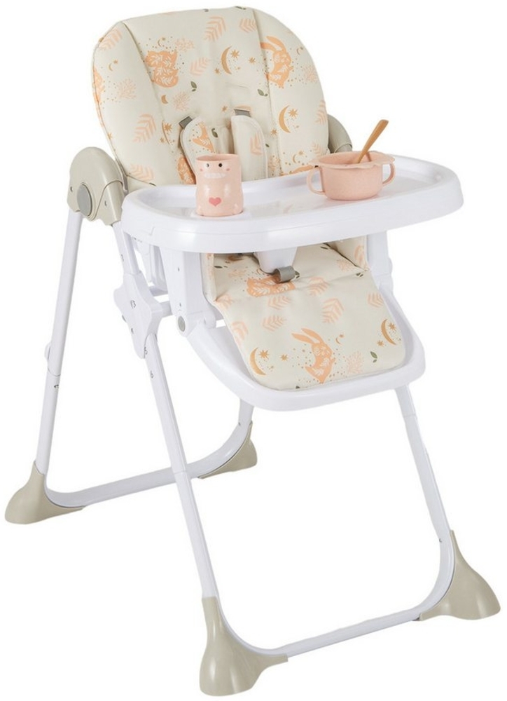 COSTWAY Kombihochstuhl Baby Stuhl, 6-stufig höheverstellbar Bild 1