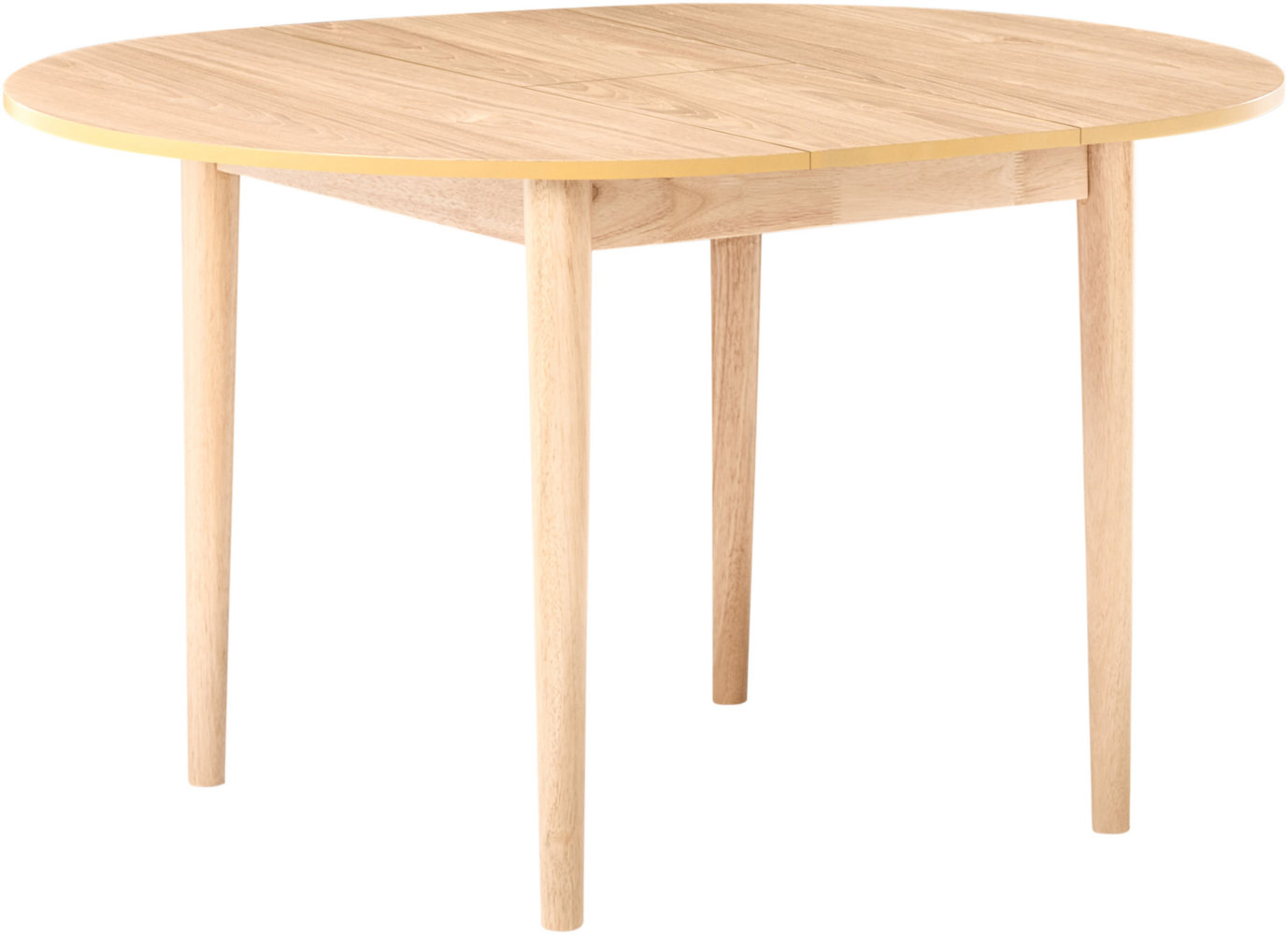 Ausziehbarer Esstisch ECHO Helle Eiche 107 137 cm 107 cm Bild 1