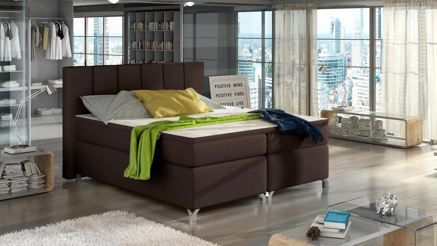 Wohnideebilder Basilio 180X200 Braun Boxspringbett BBO_12_1.8 Bild 1