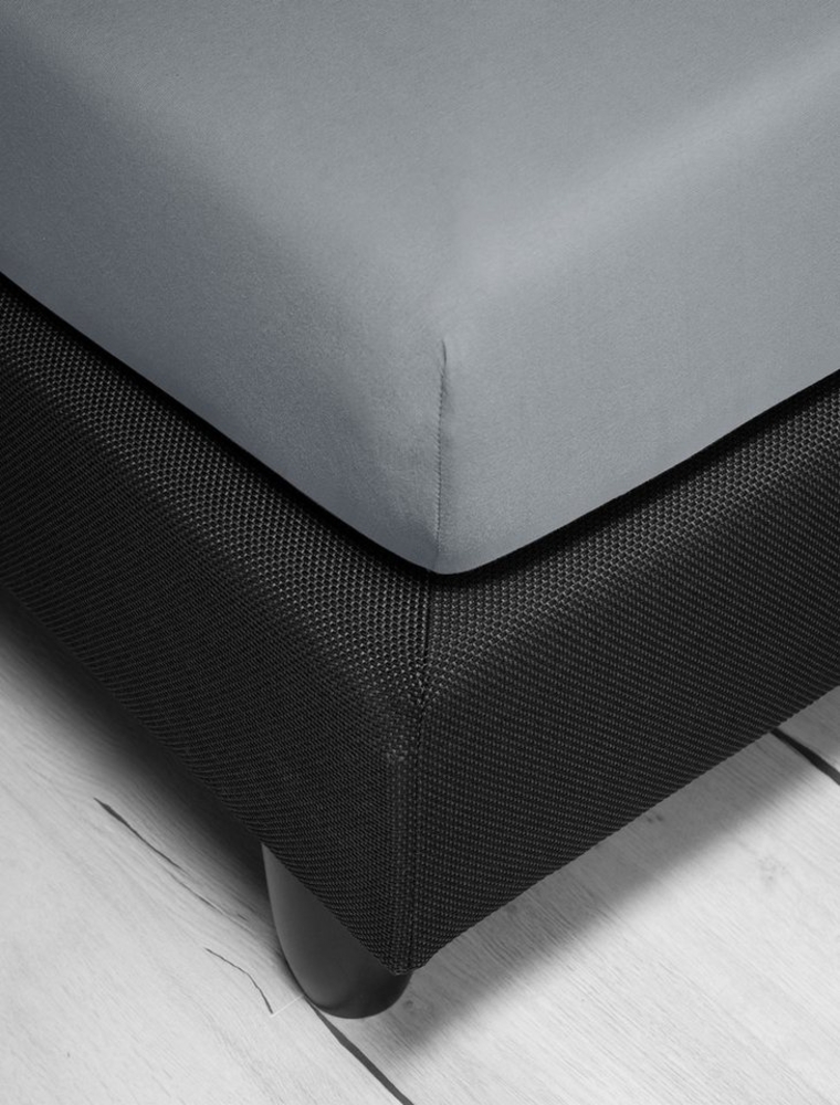 Irisette Mako-Jersey Betttuch Jupiter 0008 silber 190x200 cm 8-11 silber Bild 1