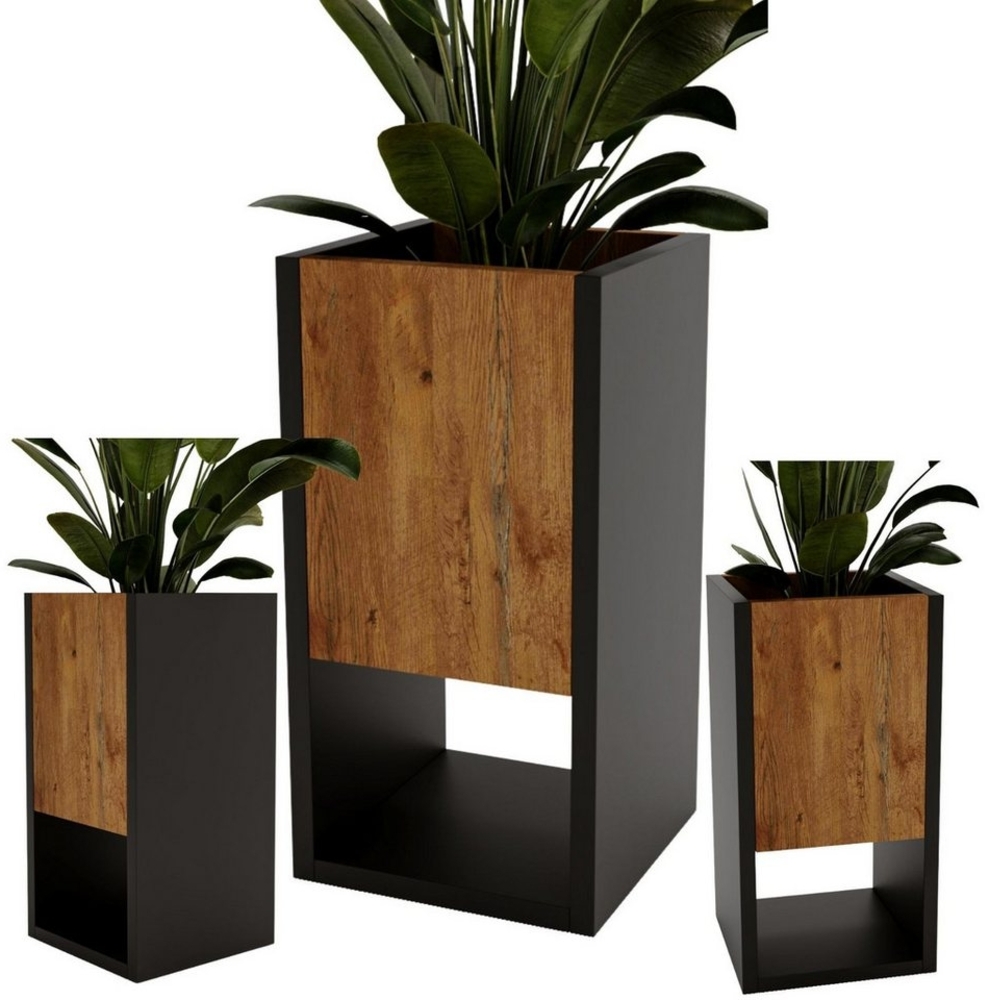 CraftPAK Blumenständer für Innenräume, Blumenkasten ohne Einsatz, Pflanzkasten 45x22,6x22,6cm Bild 1