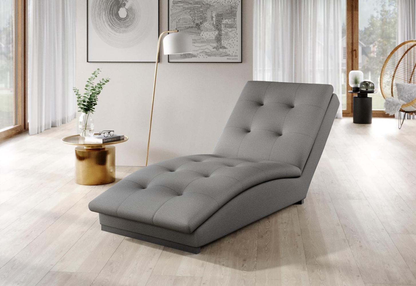 Wohnideebilder Doro Grau Chaiselongue CH-DOR-04GO Bild 1