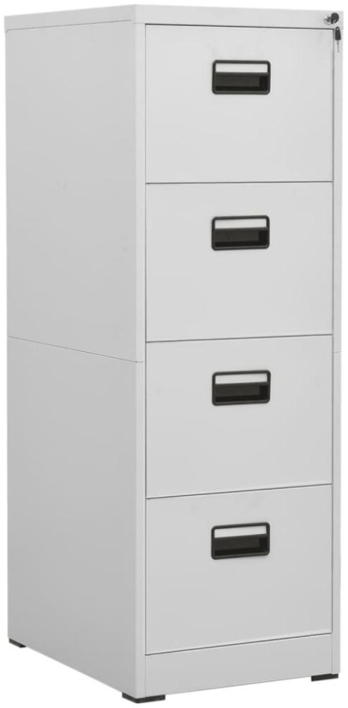 vidaXL Aktenschrank Hellgrau 46x62x133 cm Stahl 336279 Bild 1