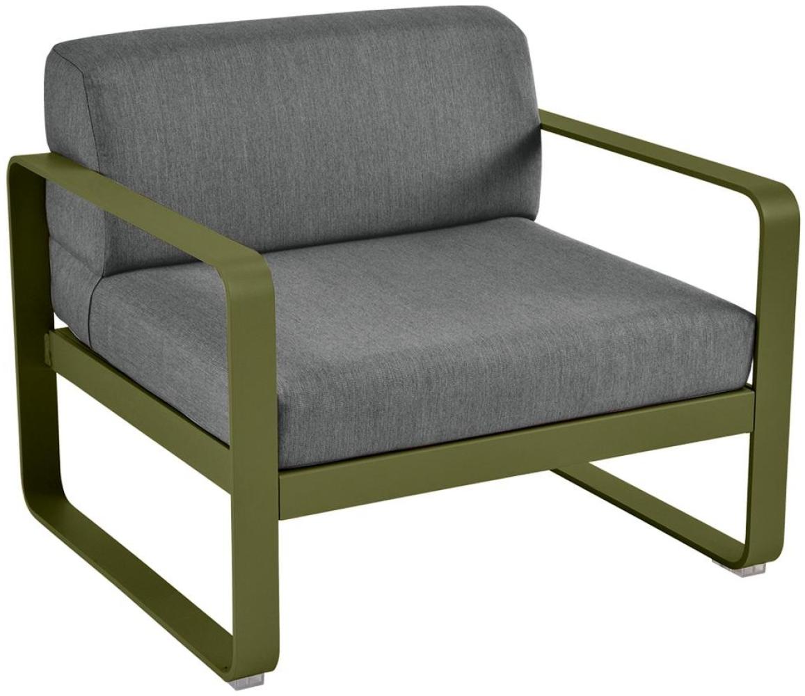 Bellevie Lounge-Sessel Outdoor D3 Pesto A3 Graphitgrau Bild 1