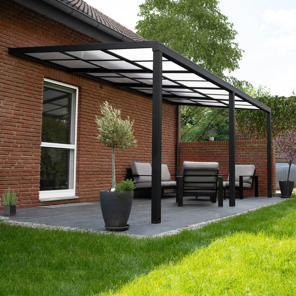HOME DELUXE 'SOLIS DELUXE' Terrassenüberdachung, 579 x 295 x 233/272cm, grau Bild 1