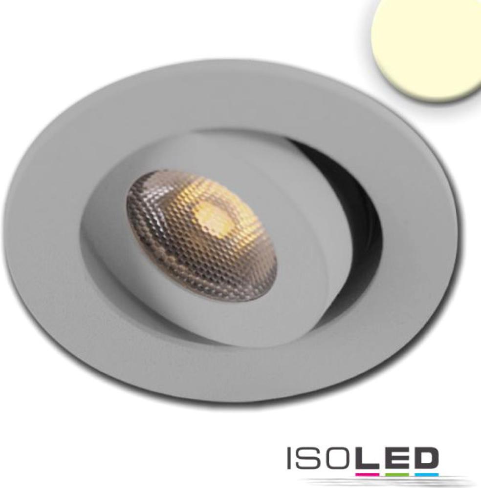 ISOLED LED Einbauleuchte MiniAMP alu gebürstet, 3W, 24V DC, warmweiß, dimmbar Bild 1