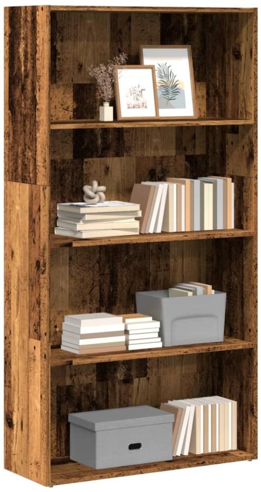 vidaXL Bücherregal Altholz-Optik 80x30x152 cm Holzwerkstoff 857947 Bild 1