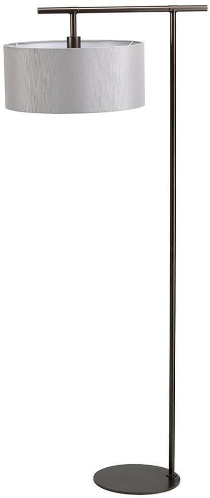 Stehlampe, Stahl, Dunkelbraun, H 161,6 cm Bild 1
