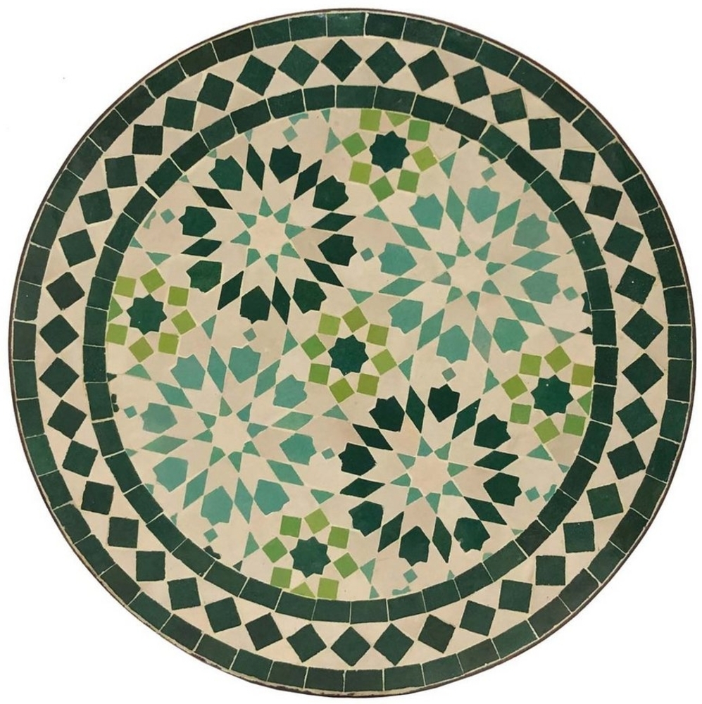 Mosaik-Beistelltisch Ø45cm Ankabut Türkis Bild 1