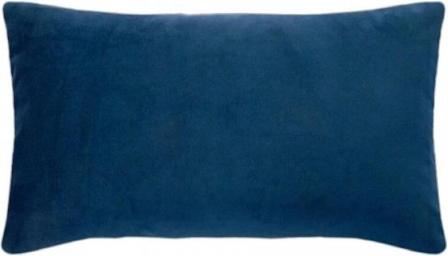 pad Kissenhülle Samt Elegance Marine Blau (25x50cm) 10127-K80-2550 Bild 1