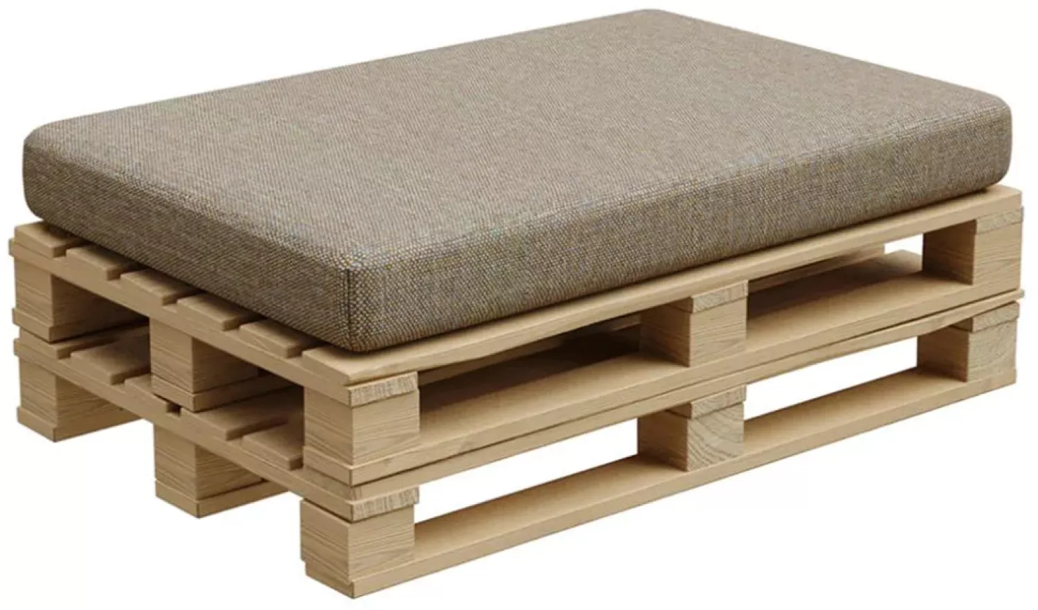 Gutekissen®, Palettenkissen, Palletenpolster, Gartenkissen, Palettenauflagen, Sofa, Kissen, Polster, Auflagen Indoor Outdoor PFBG (Sitzkissen 120x80, Beige) Bild 1