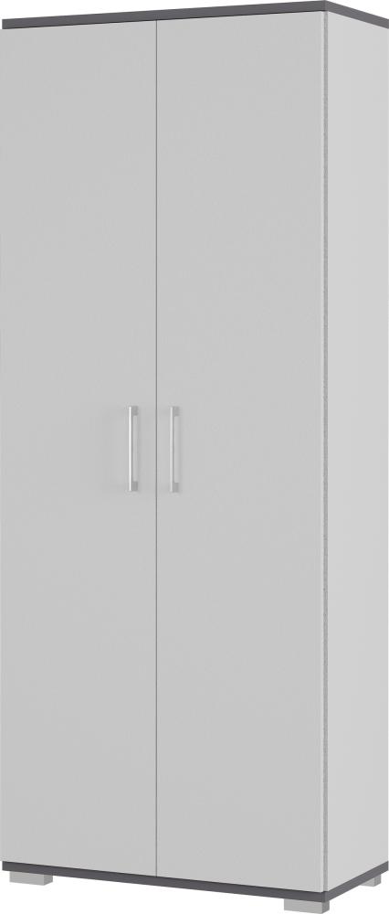 Aktenschrank 4250 PROFI 2. 0 Lichtgrau Dekor Akzente Graphit Bild 1