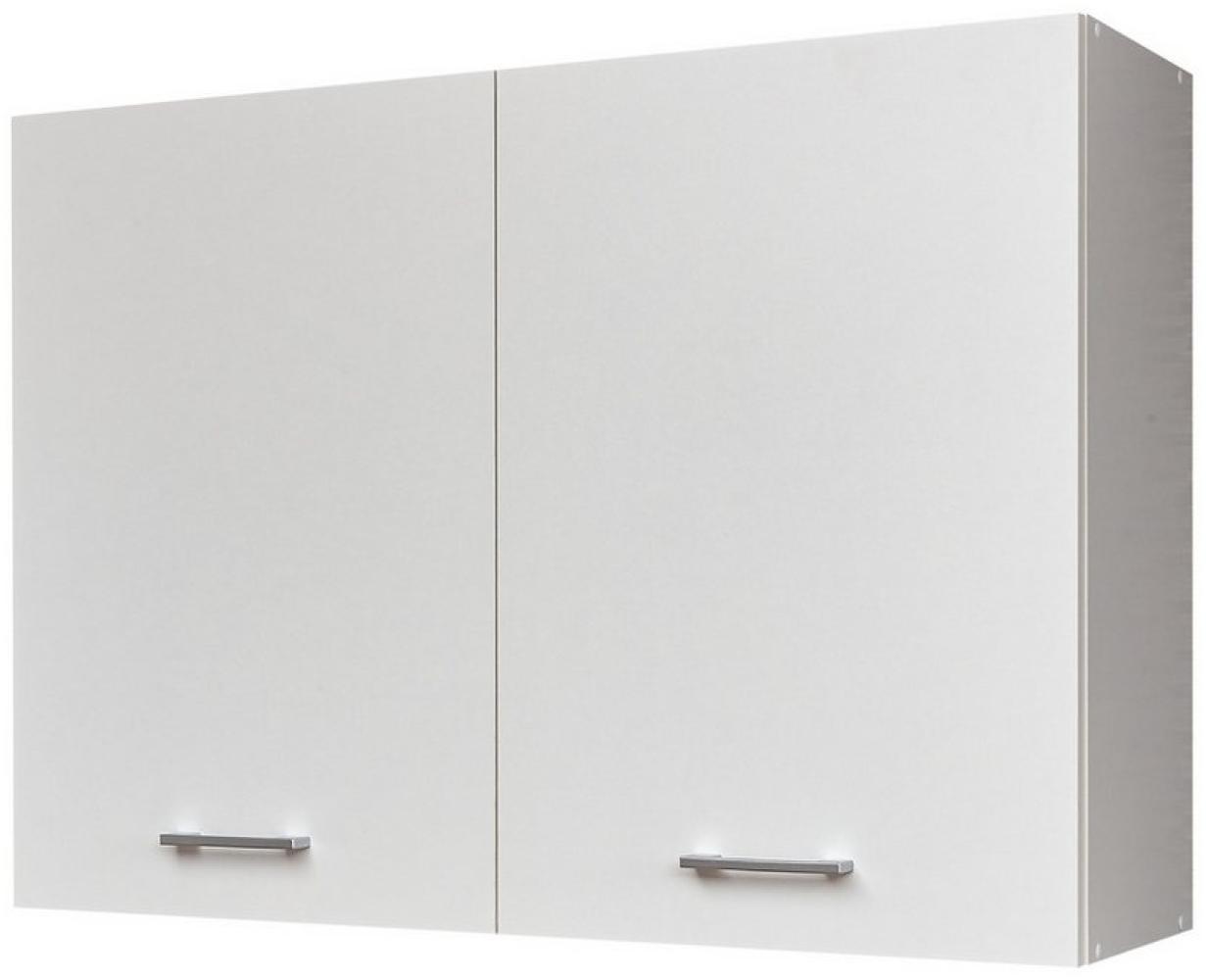 Stella Trading WOW Moderner Hängeschrank Küche in Weiß - Geräumiger Küchenschrank mit viel Stauraum - 100 x 85 x 31 cm (B/H/T) Bild 1