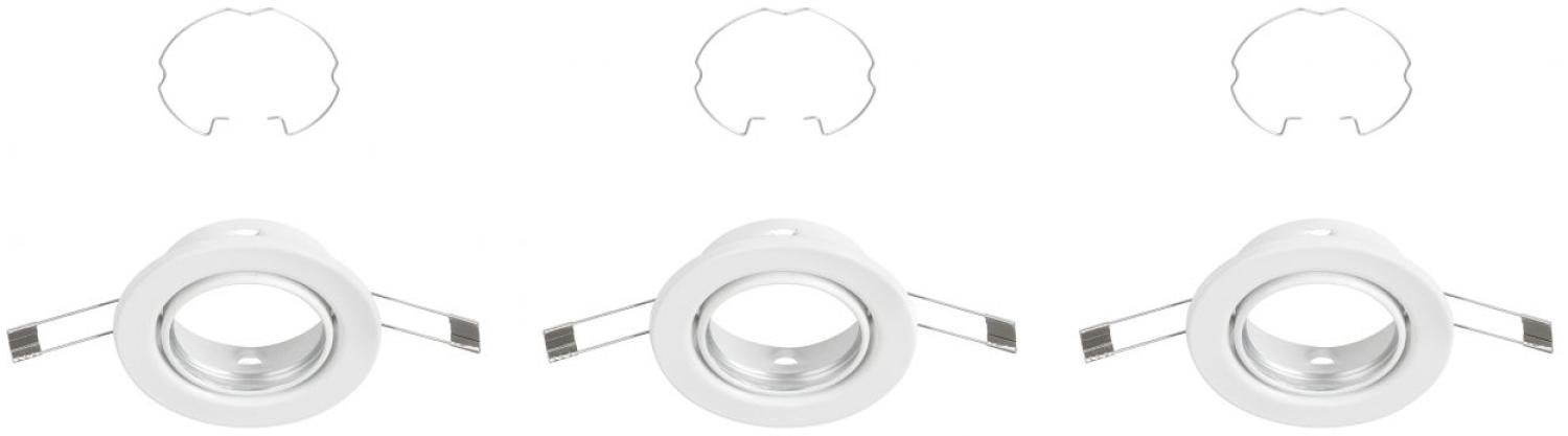 Briloner 3er Set Einbauleuchte weiß Ø 8,6 cm GU10 Bild 1