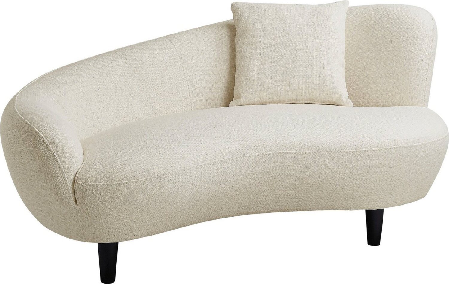 ATLANTIC home collection Chaiselongue Olivia, Nierenform-Sofa mit Zierkissen im Originalbezug Bild 1