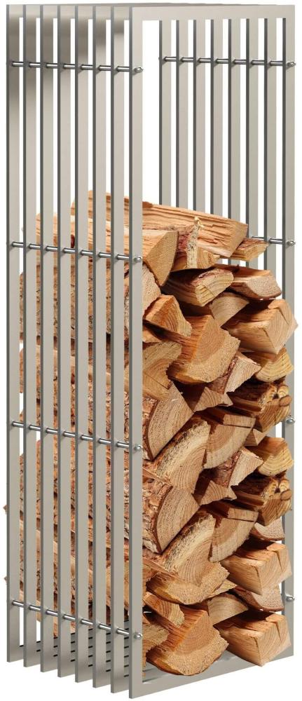 DanDiBo Kaminholzregal Innen Metall Edelstahl Kaminholzständer 96429 150 cm Holzkorb Kaminholzhalter Holzregal Bild 1